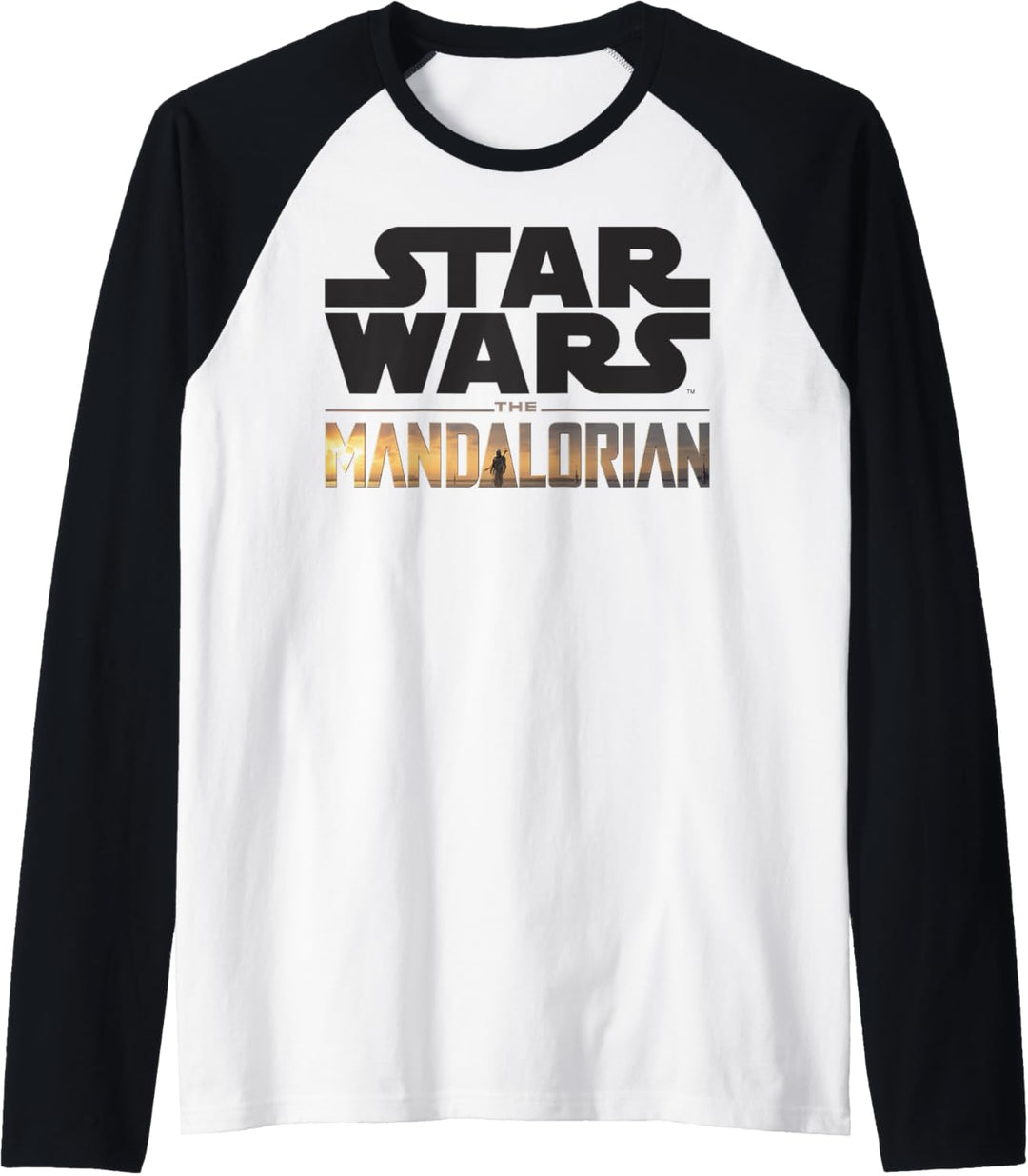 Star Wars The Mandalorian Show Logo Stack C2 Raglan