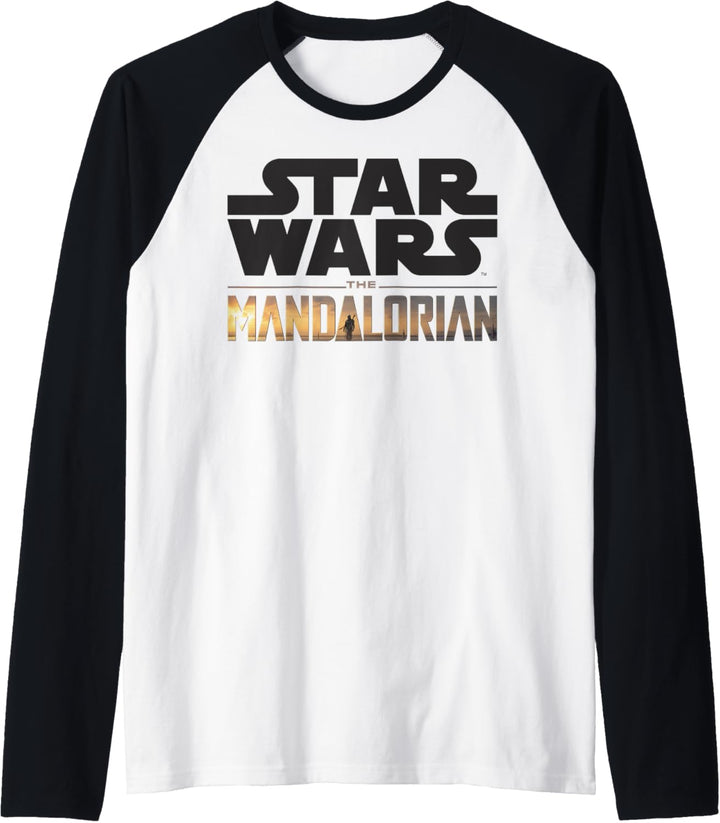 Star Wars The Mandalorian Show Logo Stack C2 Raglan