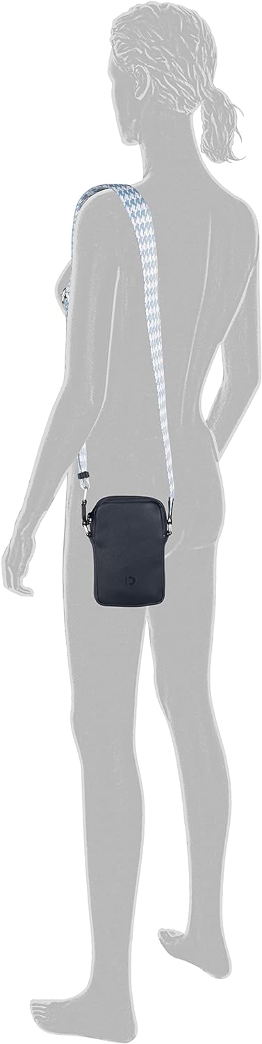TOM TAILOR Damen Denim Bags Abbie Handytasche Umhängetasche Klein Grau Dark Blue, Dark Blue