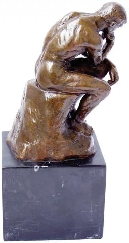 Kunst & Ambiente - Der Denker - Auguste Rodin Skulptur in Bronze - Bronzefigur - Statue - Bronzeplas