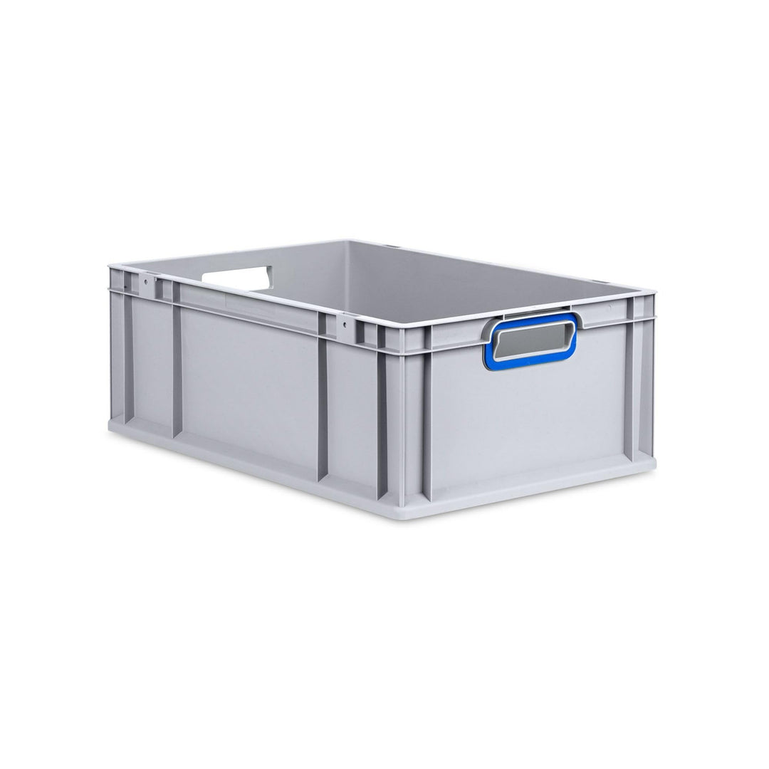 PROREGAL Eurobox NextGen Color | HxBxT 22x40x60cm | 44 Liter | Griffe blau offen | Verstärkter Boden