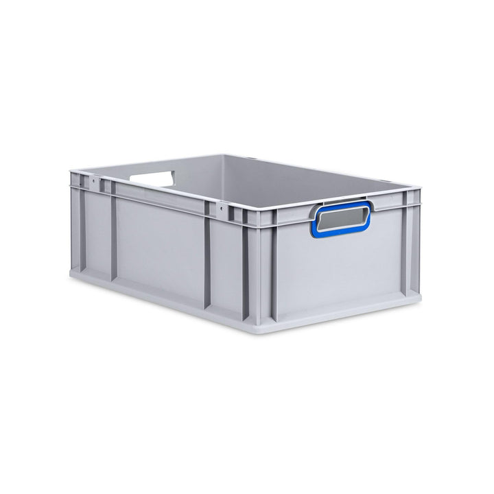 PROREGAL Eurobox NextGen Color | HxBxT 22x40x60cm | 44 Liter | Griffe blau offen | Verstärkter Boden