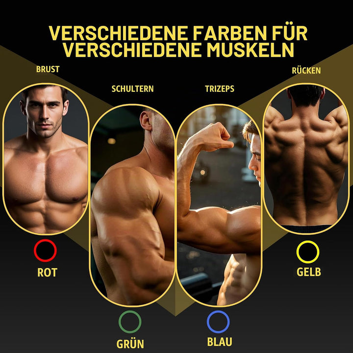 Liegestützbrett, 24 IN 1 Multifunktionales Faltbares Tragbares Fitness-Workout Liegestützgerät, Lieg