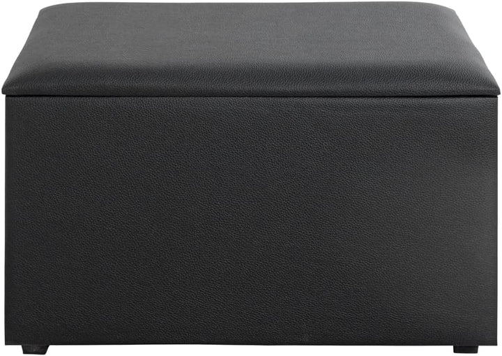 HAKU Möbel Sitztruhe, Kunstleder, schwarz, B 65 x T 40 x H 42 cm schwarz 65 x 40 x H 42 cm Schwarz,