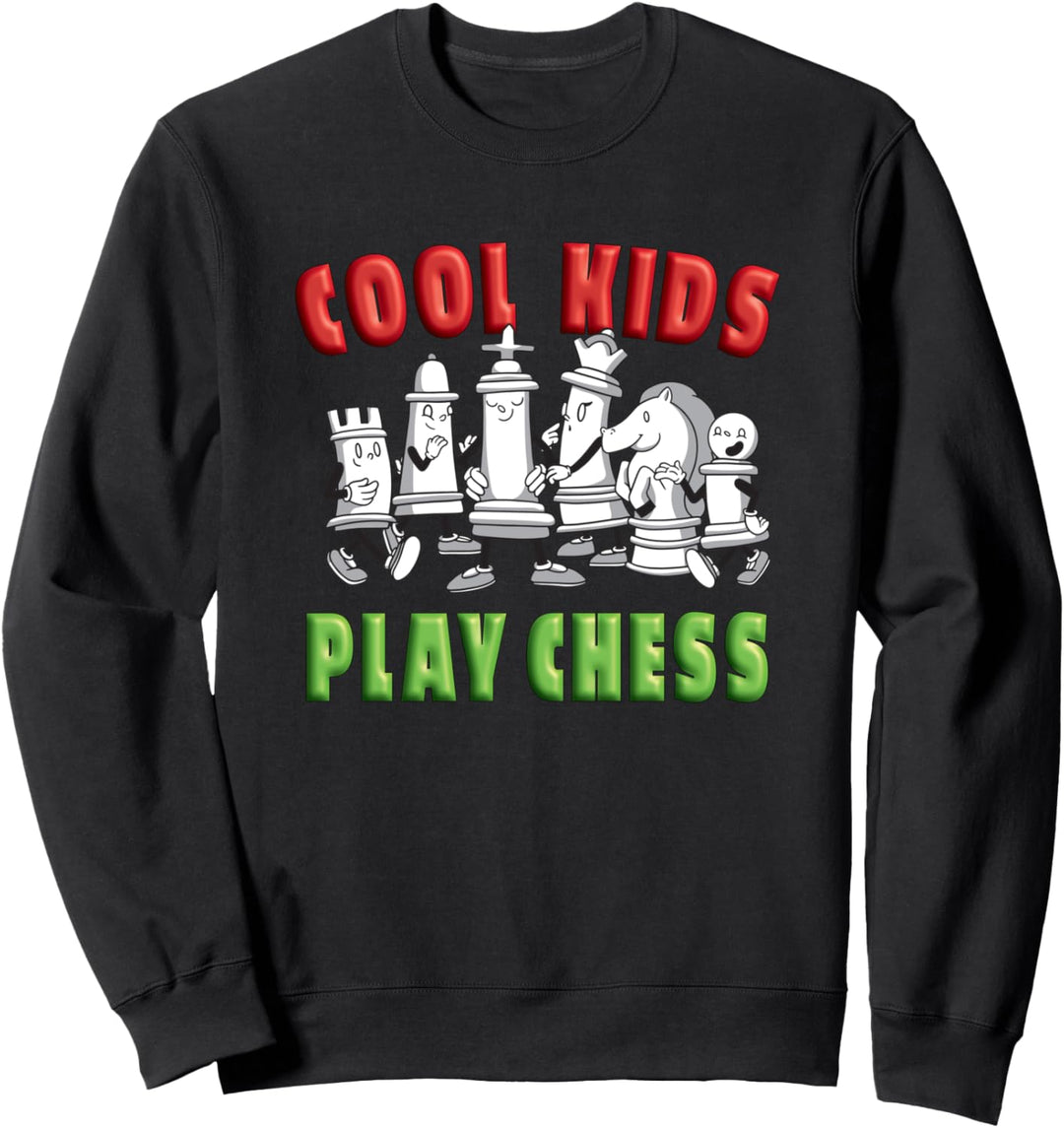 Cool Kids play chess lustiges Schach Design für Kinder Sweatshirt