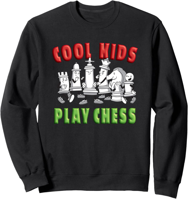 Cool Kids play chess lustiges Schach Design für Kinder Sweatshirt