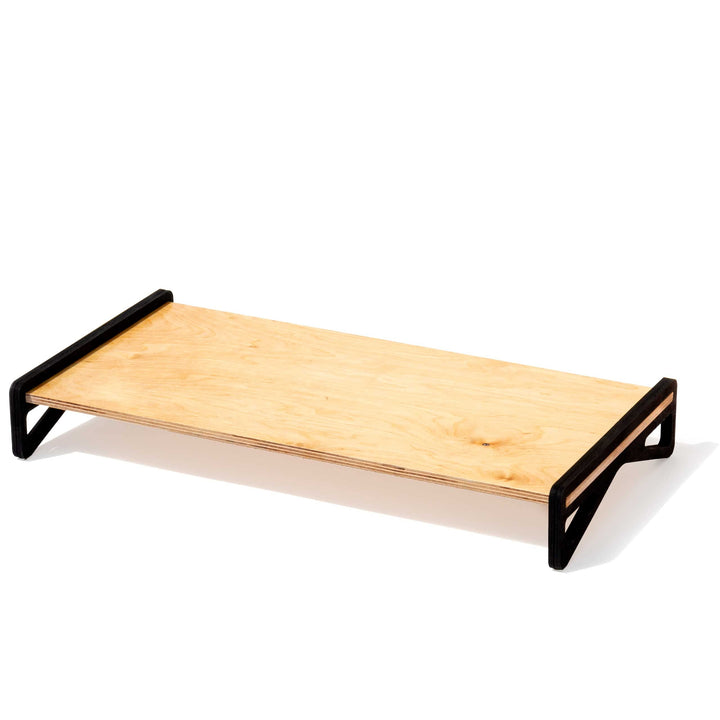BOREEN Monitorständer für Laptop, PC und Laptop, aus natürlichem Holz.