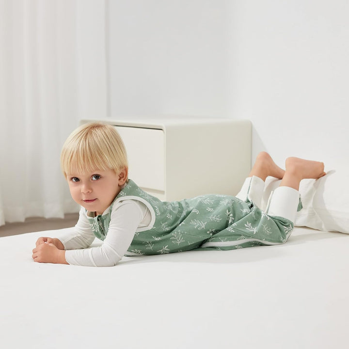 Duomiaomiao Schlafsack Sommer, Schlafsack mit füssen 0.5 tog, Dünne Sommerschlafsack mit füssen, 100