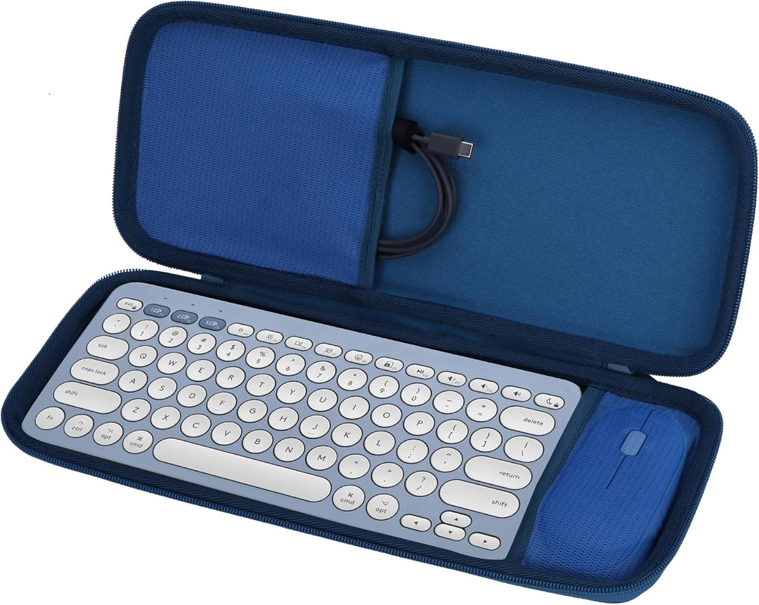 Hart Reise Schutz Hülle Etui Tasche für Logitech Pebble 2 Combo K380s K380 Tastatur und M350 Pebble
