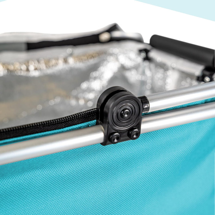 Thermo Einkaufskorb faltbar | ca. 25 Liter | mit Deckel und Reissverschluss | Isoliertasche – Isolie