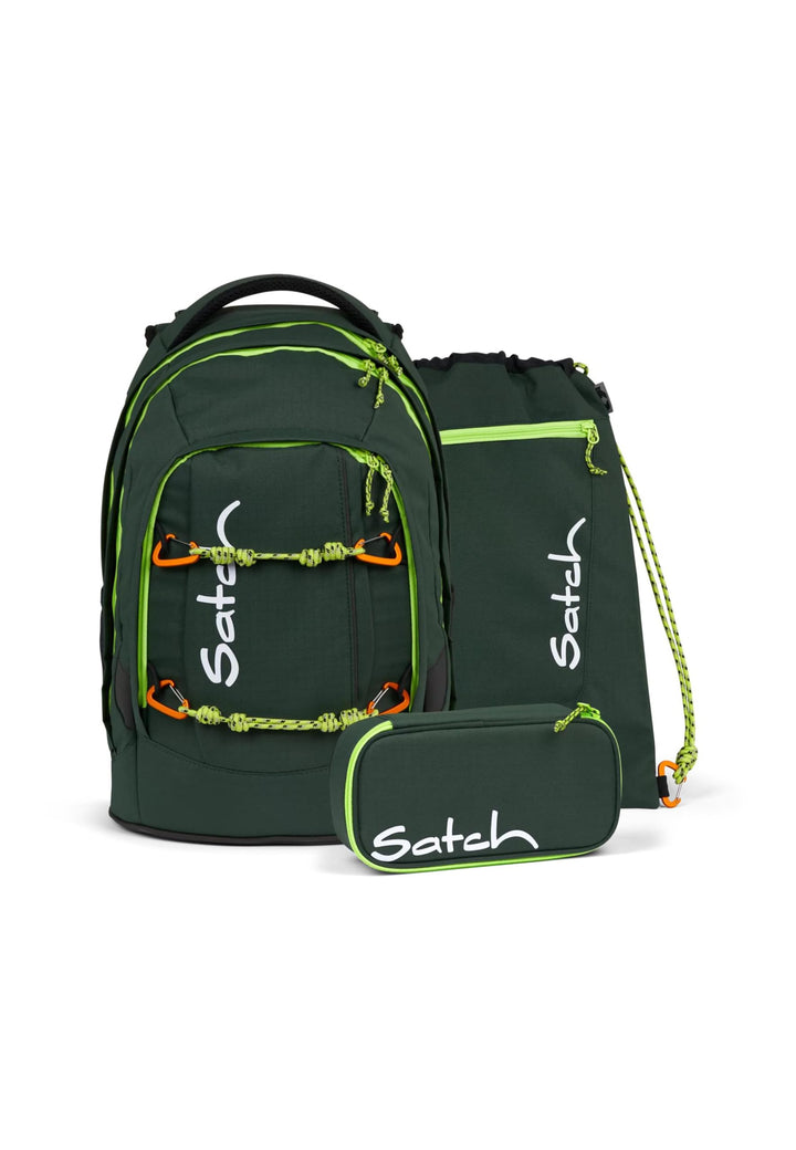 satch pack Set 4 teilig ab 5. Klasse ergonomisch 30L Stauraum mit Schlamperbox Trinkflasche Sportbeu