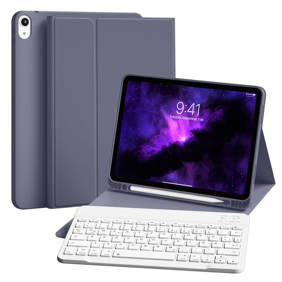 Tastatur Hülle für iPad Air 11 Zoll M3/M2 (2025/2024), iPad Air 5./4. Generation 2022/2020 10,9 Zoll