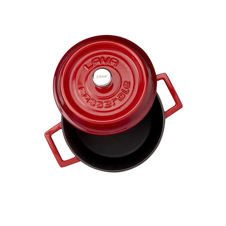Lava Cooking CASSEROLE ROND 200 MM 2.60 LTR LVYTC20K2R RED/BLACK Rot/Schwarz, Rot/Schwarz