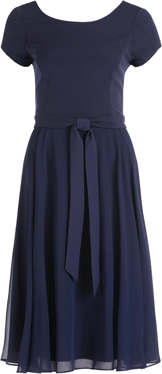 Vera Mont Damen Kleid 36 Aufnäher Dunkelblau/Dunkelblau, 36 Aufnäher Dunkelblau/Dunkelblau