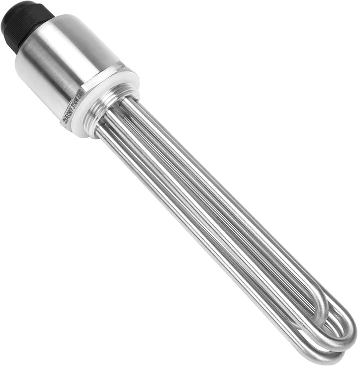 DERNORD 220V/380V 3750W 1-1/4 Zoll Heizelement 3U Typ Warmwasserbereiter BSP Edelstahl Flansch 220/3