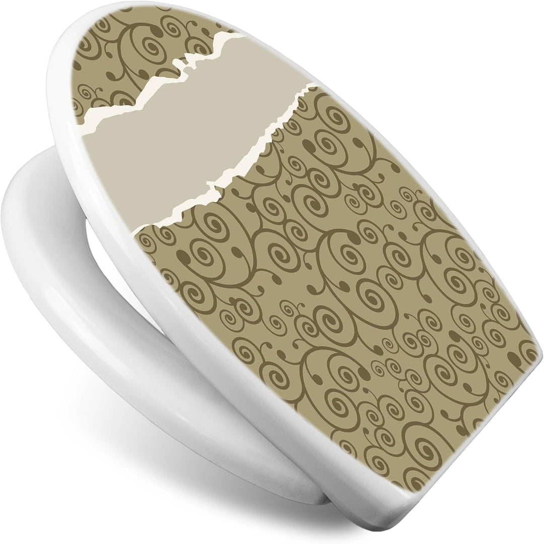 banjado Toilettendeckel mit Absenkautomatik 44,5x37cm - Soft Close Toilettensitz - WC Sitz mit Absen