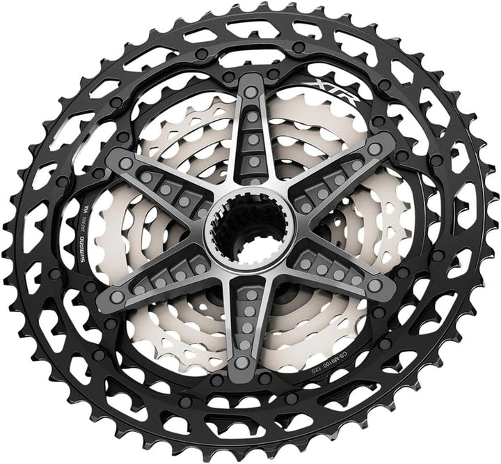 Shimano XTR Cs-M9101 12-Speed Cassette Schwarz/Silber 10-51T, Schwarz/Silber 10-51T