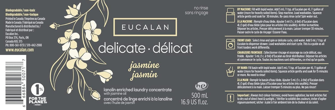 Eucalan WSM pflegendes Feinwaschmittel für Handwäsche, 100 ml, Wrapture Jasmin