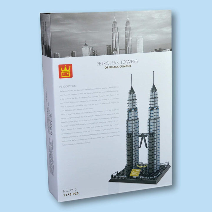 Wange Petronas Tower Kuala Lumpur Architektur-Modell, zur Montage mit mit Bausteinen Petronas Doppel