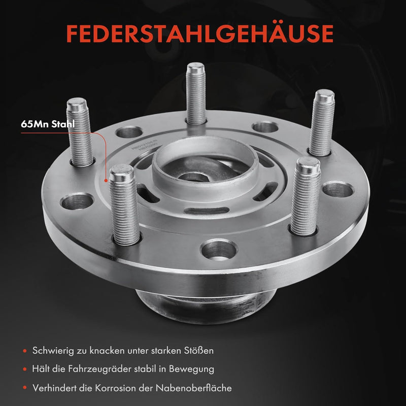 Frankberg Radnabe Radlagersatz Hinten Kompatibel mit Tourneo Custom V362 FY FZ F3 2.0L 2015-2021 Tra