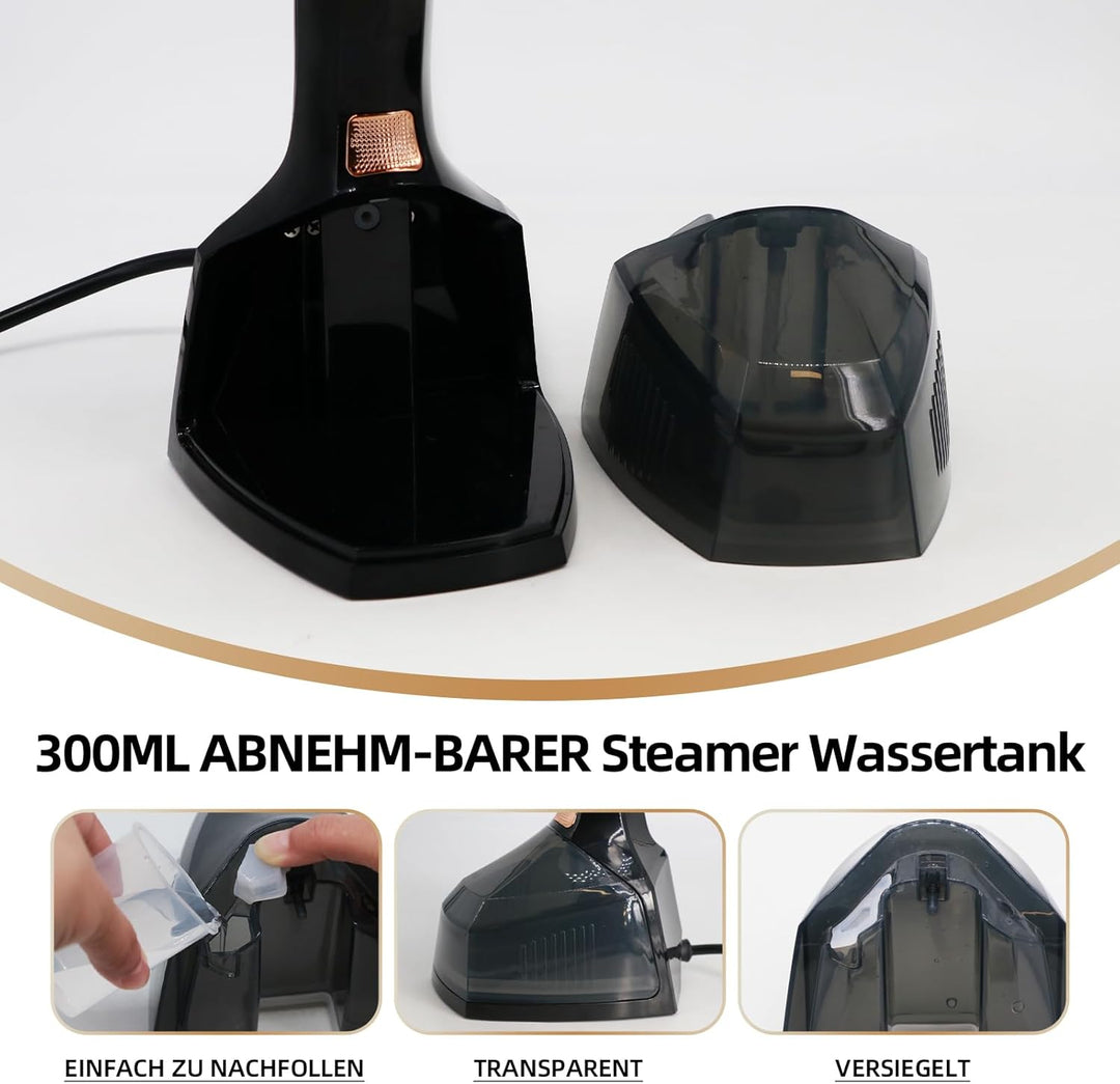 YueLi Hand Steamer Dampfglätter 2000W & 300ml Wassertank – Tragbares Kompaktgerät für Nass-Trockenbü