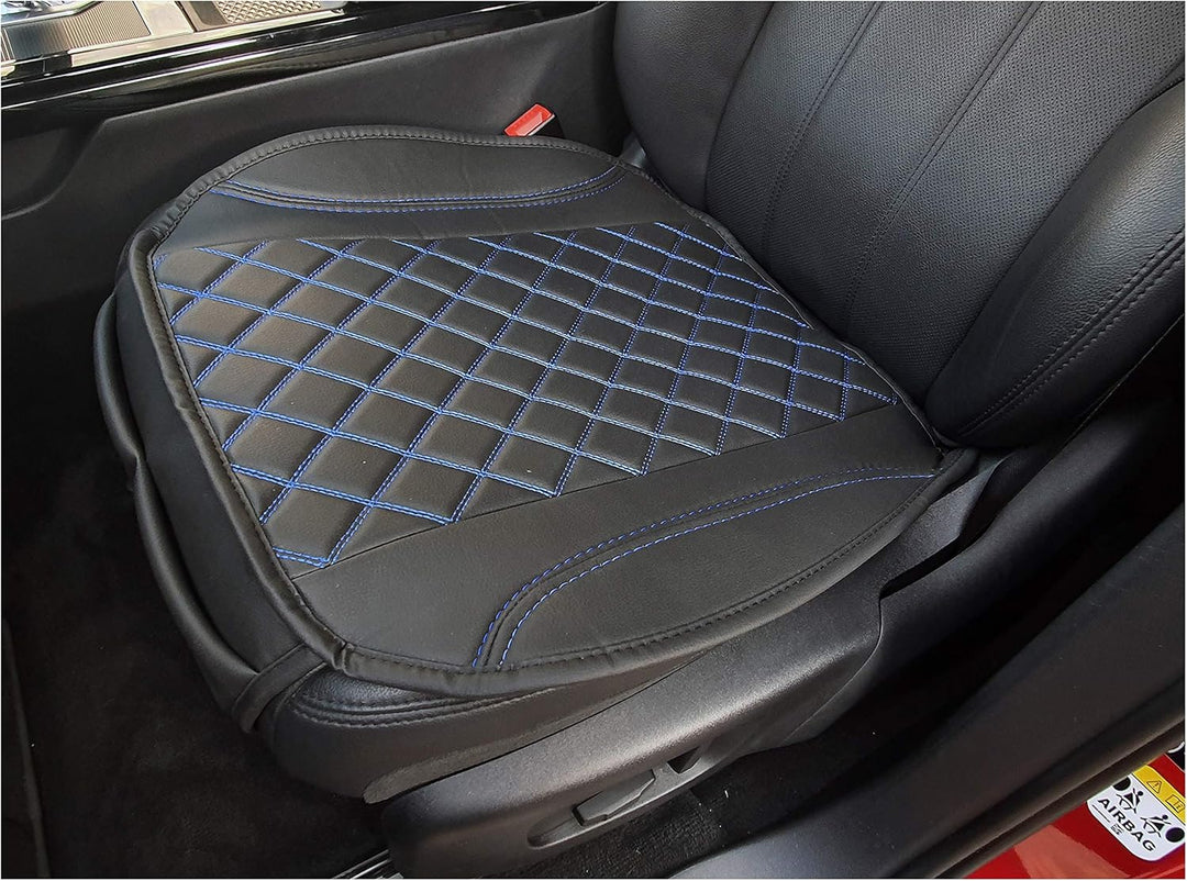 BREMER SITZBEZÜGE 1 Sitzauflage für Opel Crossland X in Schwarz/Blaue Naht (OT406), Schwarz/Blaue Na