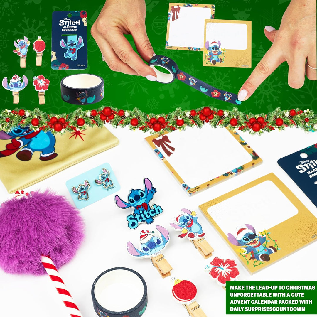 Get Trend Disney Stitch Adventskalender 2025 Kinder Weihnachtskalender mit 24 Türchen &amp; Vielen Gesch