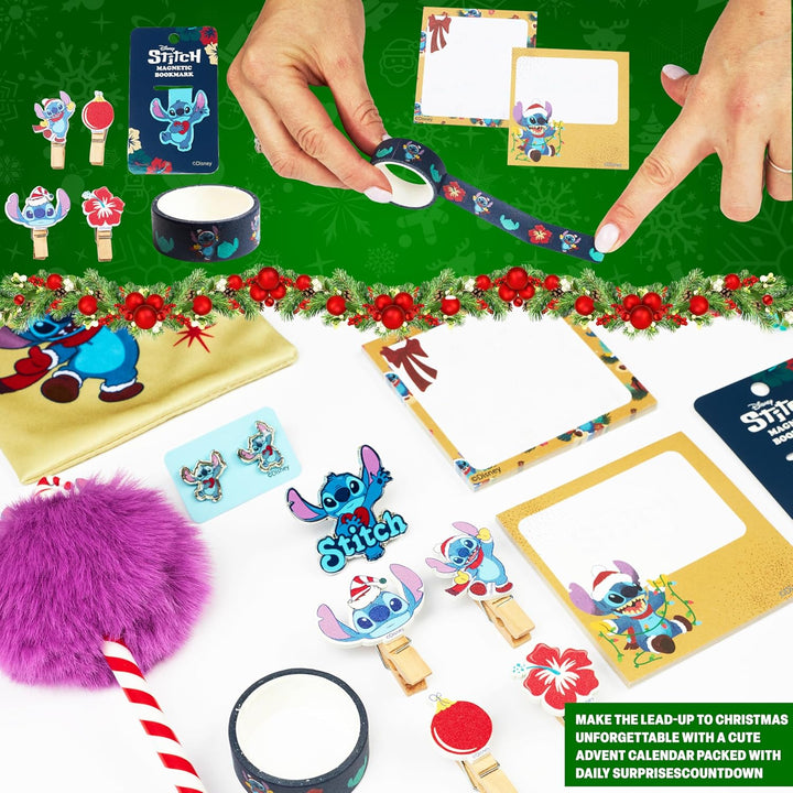 Get Trend Disney Stitch Adventskalender 2025 Kinder Weihnachtskalender mit 24 Türchen &amp; Vielen Gesch