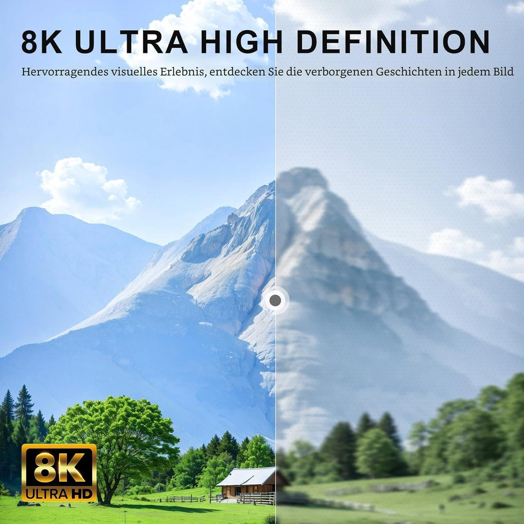 Alvin's Cables 8K 2.1 Micro HDMI auf HDMI Spiralkabel für Atomos Ninja V, 8K@60Hz 4K@60Hz High-Speed
