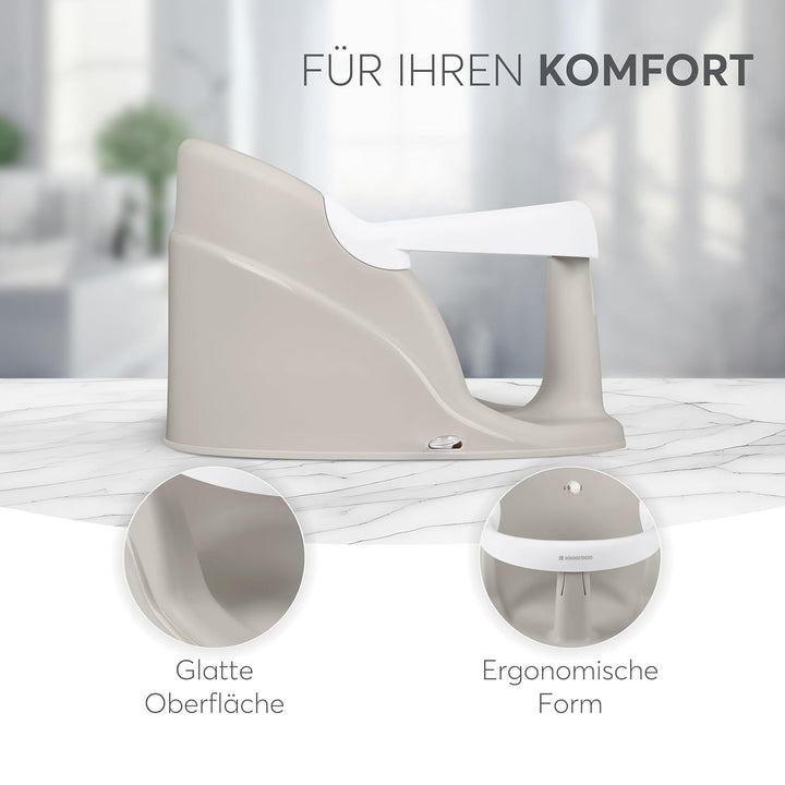 KikkaBoo OCEAN DEEP Baby Badesitz, für Babys ab 6+ Monaten, Ergonomische Badehilfe, Rutschfeste Saug