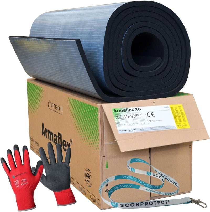 Armaflex® Armacell® original XG Kautschuk Platten selbstklebend (Isolierstärke 19 mm 1000 x 6000 mm
