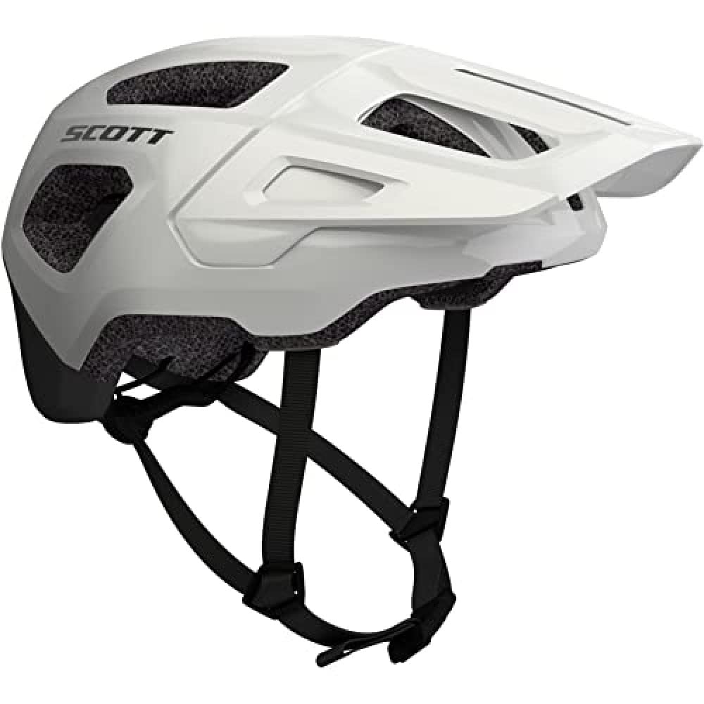 Scott Argo Plus Kinder Fahrradhelm, Weiss/Schwarz, Grösse 49-53 cm, 2022
