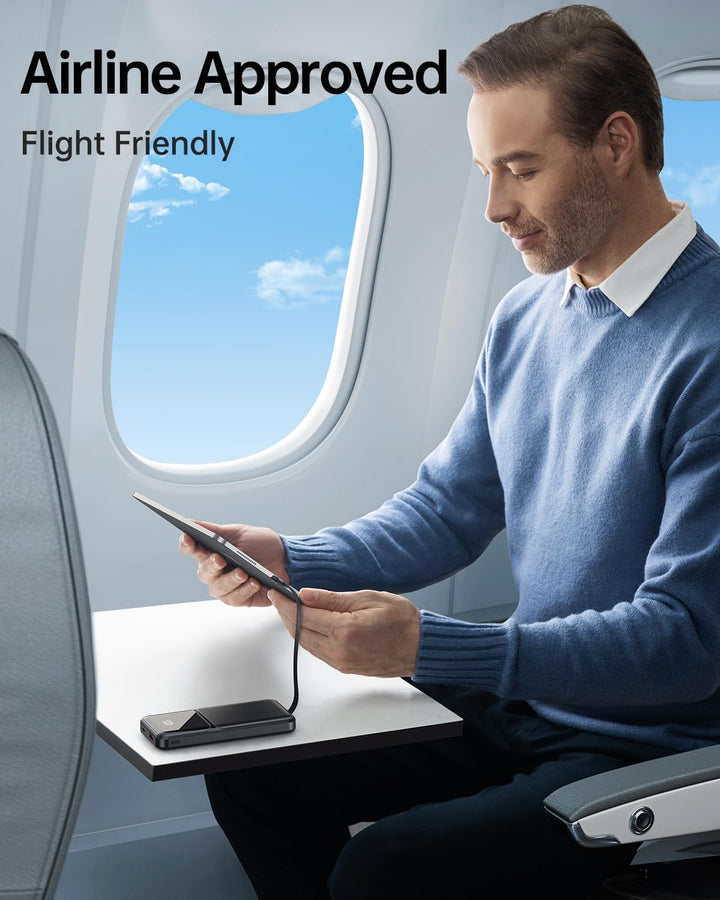 Power Bank 15000mAh mit 4 Kabeln, Powerbank 22,5W PD20W USB-C Schnelllade-Externe Handyakku, Tragbar