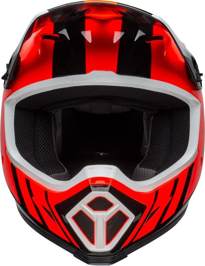 Bell Motocross-Helm MX-9 Mips Dash - White/Blue Orange/Black S, Orange/Black S