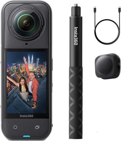 Insta360 X5 Auf Geht's-Bundle - wasserdichte 8K 360°-Action-Cam, Spitze bei wenig Licht, Unsichtbare