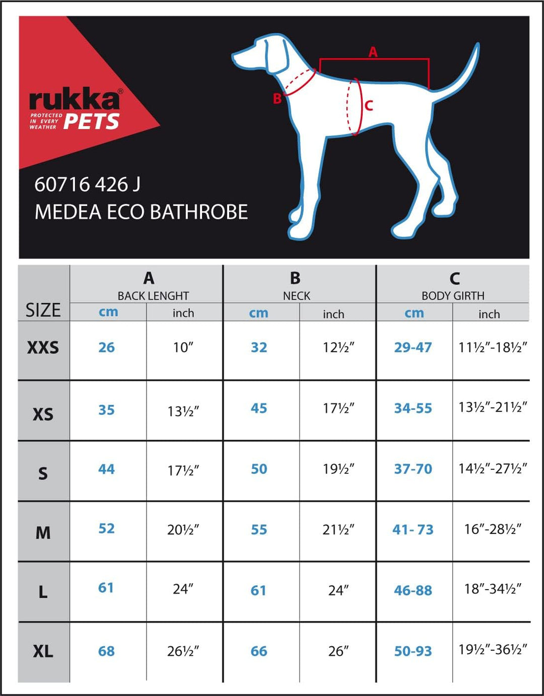 rukka Pets Medea ECO Bademantel für Hunde Dunkel Olivgrün S S Dunkel Olivgrün