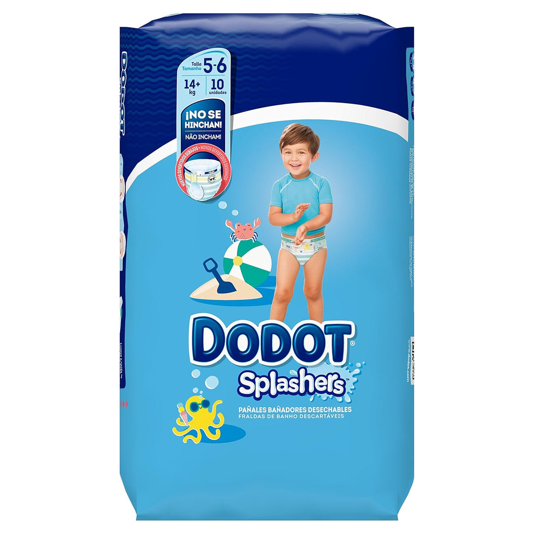 Dodot Splashers, Schwimmwindeln Talla 5, 1 Packung, 10 St. 10 Stück (1er Pack), 10 Stück (1er P