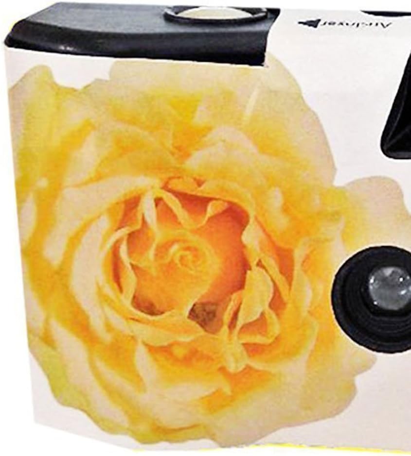 5 x 1A Photo PORST Hochzeitskamera/Einwegkamera gelbe Hochzeitsrose (deutsche Bedienungsanleitung, m