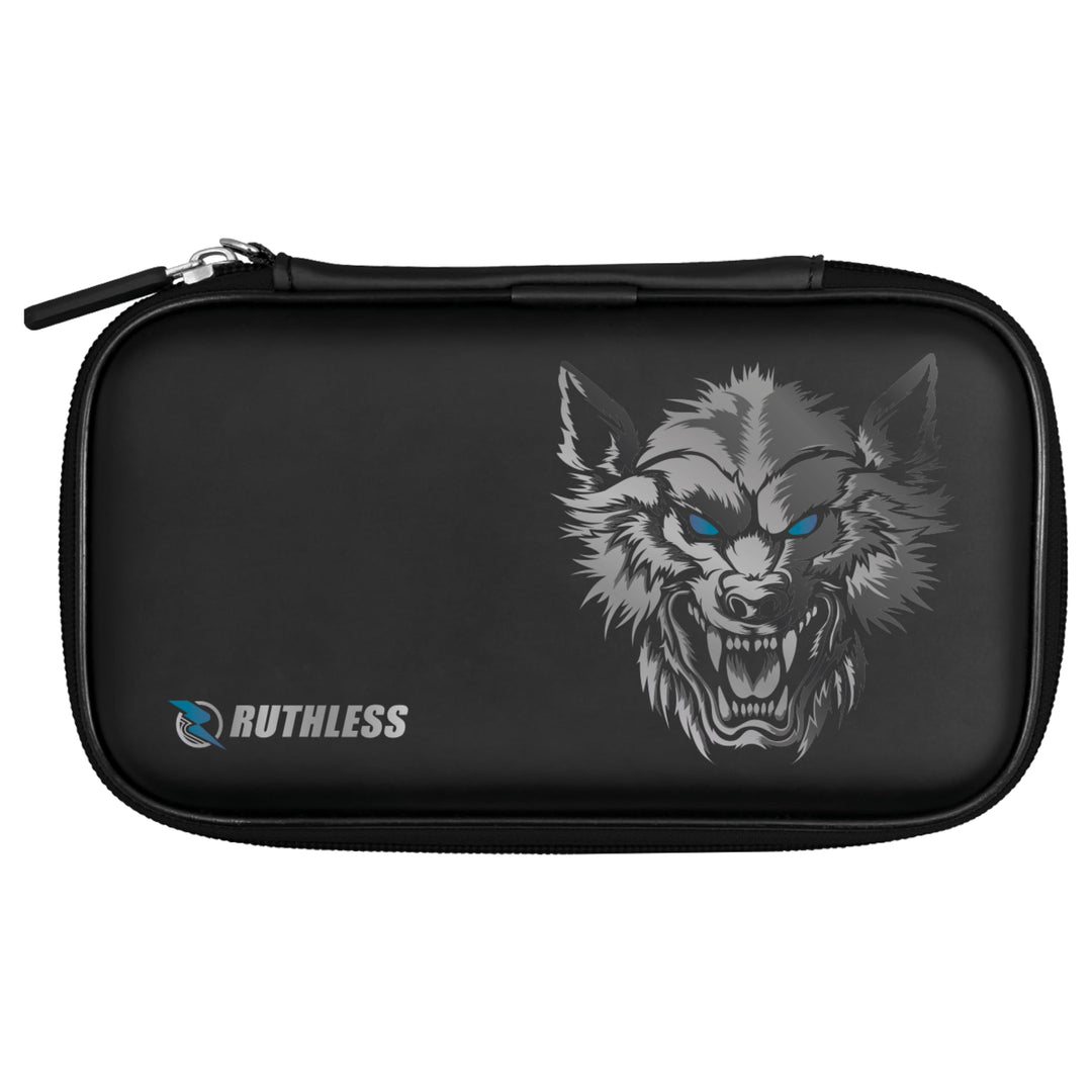 RUTHLESS Darttasche | Professionelle Darttasche zur Aufbewahrung, Schwarz , Wolf, RUTHW764, Wolf