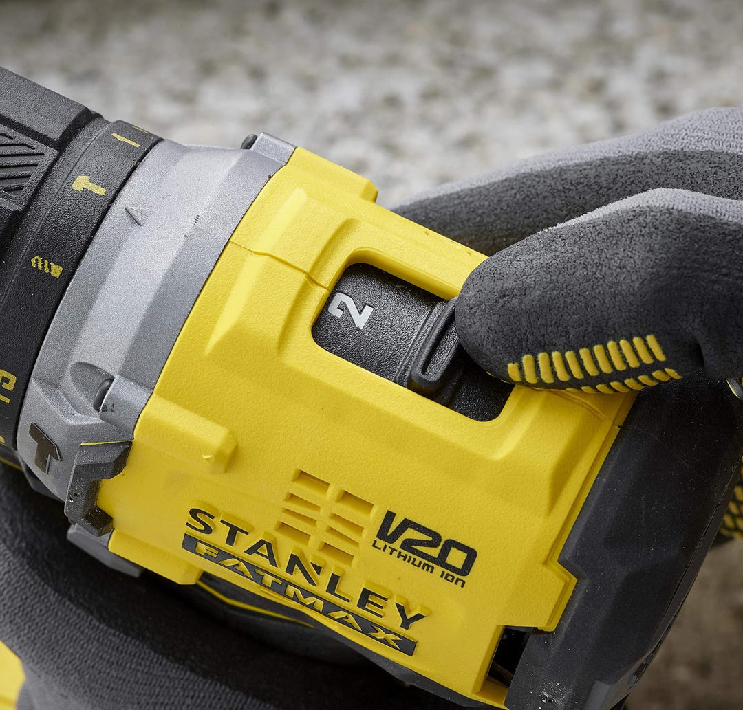Stanley FatMax 18V 2-Gang Akku-Schlagbohrschrauber SFMCD715D2K (2.0Ah, max. Drehmoment 60 Nm, bürste