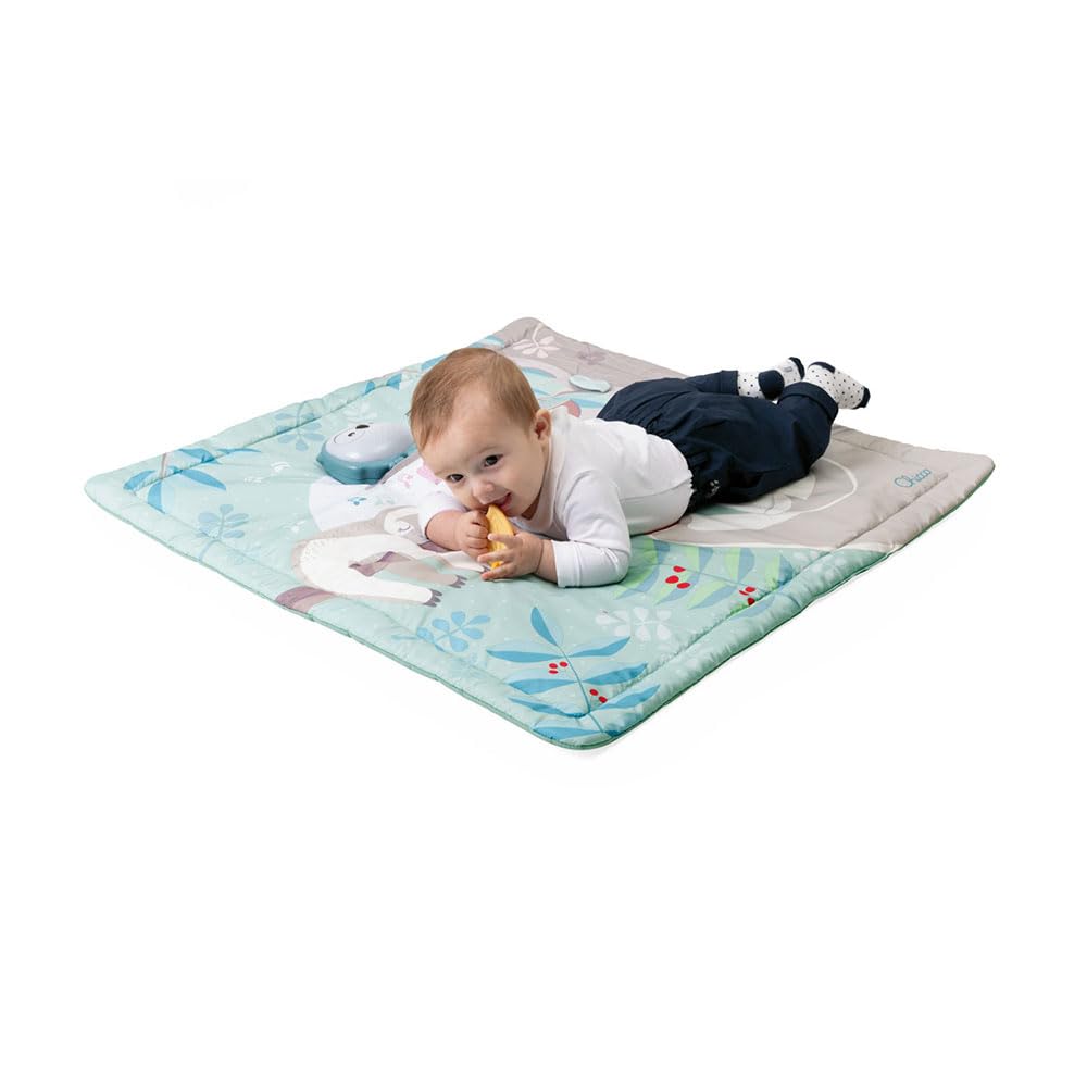 Chicco, Spielmatte 2in1, Elektronisches Paneel, Lichter, Geräusche und Klassische Musik, Tag- und Na