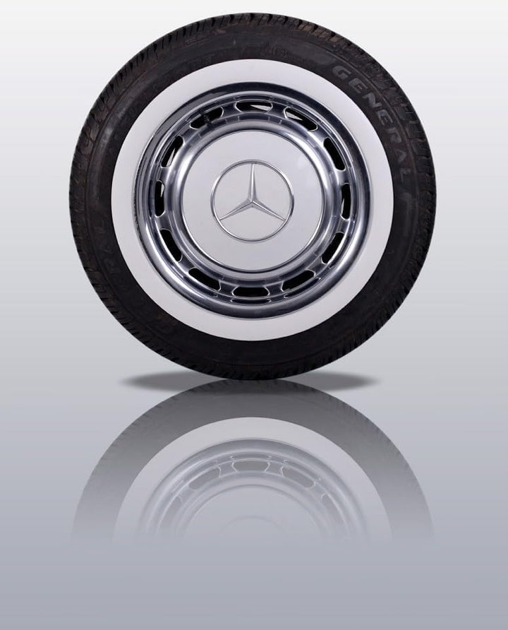 Weisswandringe (4 Stück) 14 Zoll 40mm Breite + TÜV-Süd-Bescheinigung.