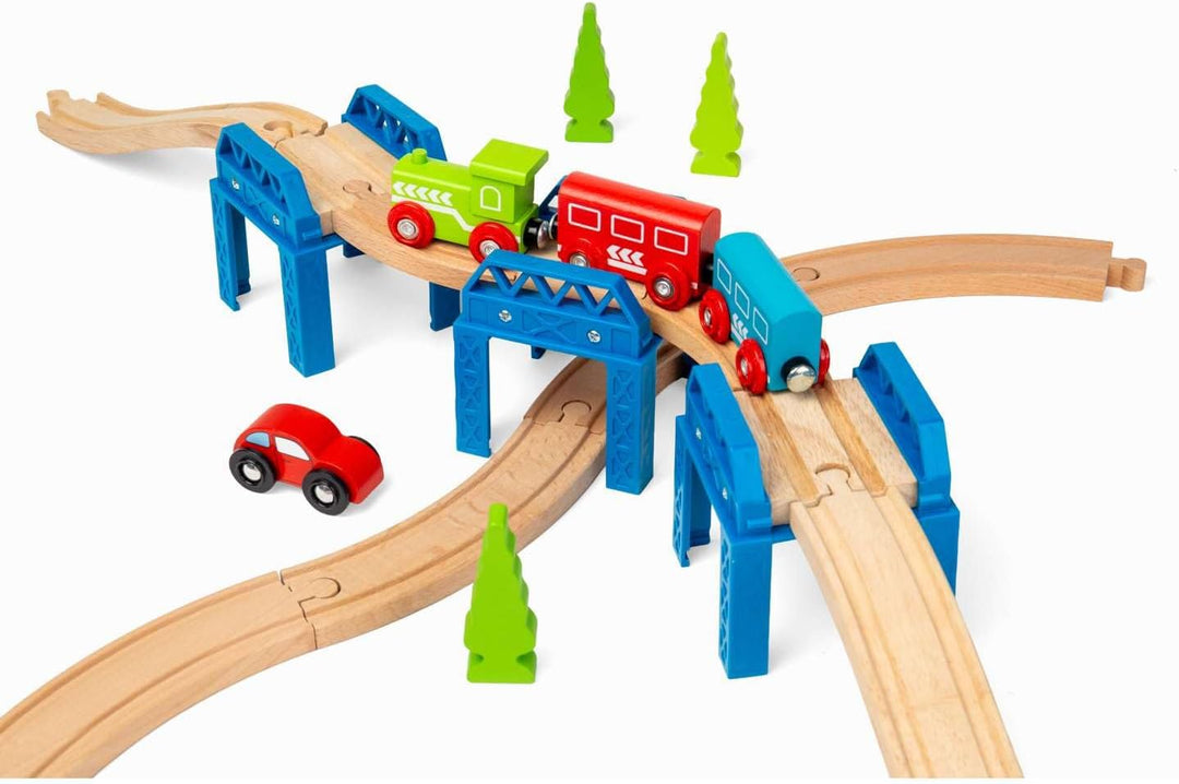 Bigjigs Rail 3 Brückteile Zum Stapeln Oder Verbinden