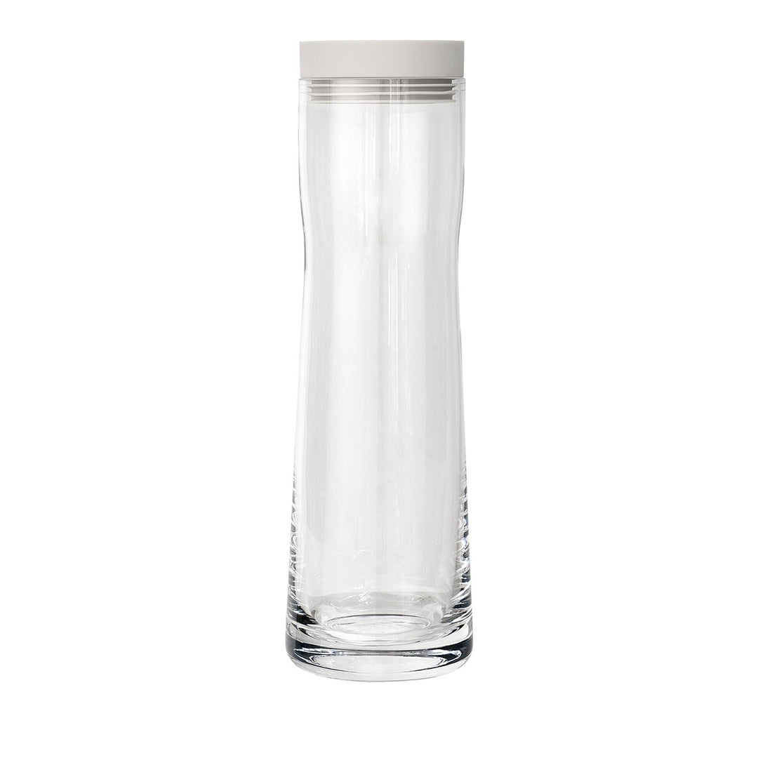 blomus -SPLASH- Wasserkaraffe aus Glas, Moonbeam, 1 Liter Fassungsvermögen, Silikon / Edelstahldecke