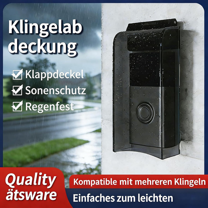 Regenschutz für Türklingel,Acryl Durchscheinend Regenschutz Türklingel Sonnen- und Wasserbeständig，G