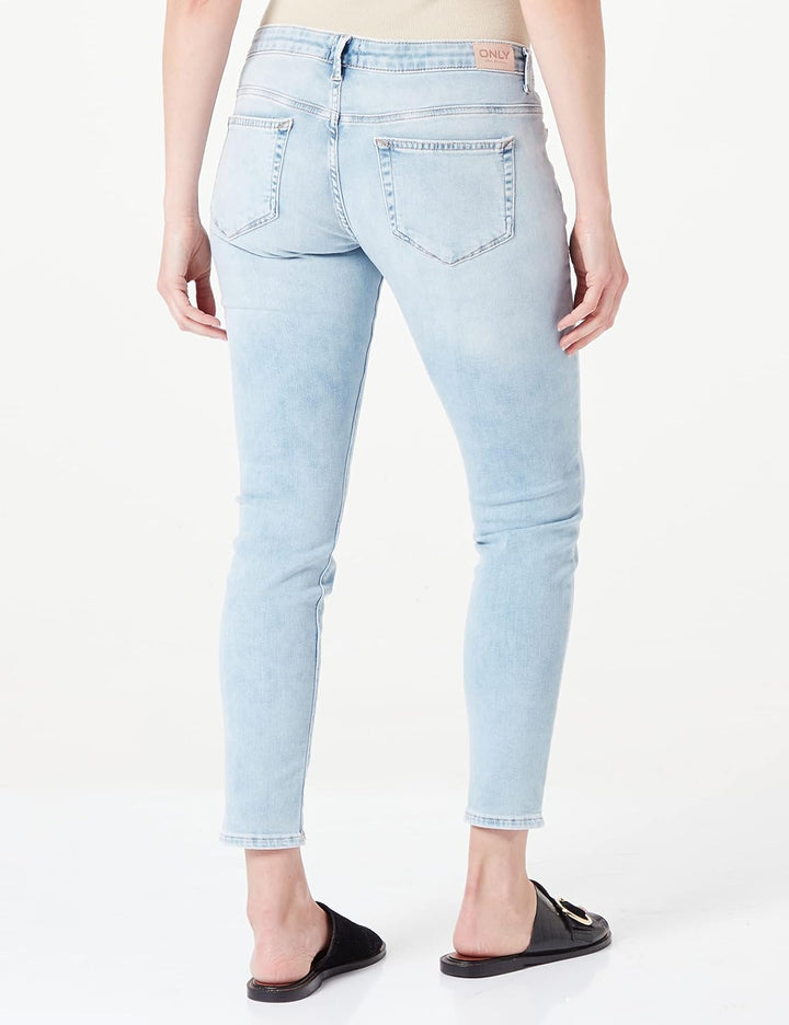 ONLY Damen Onlcoral Life Sl Sk Dnm Cro468 Jeans, Light Medium Blue Denim