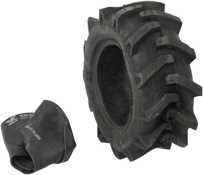 1x Reifen 16x6.5-8 Plus Schlauch für Rasentraktor Stollenreifen neu