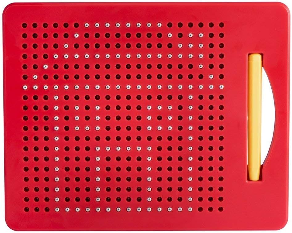 Playmags Magna Zeichenbrett Spass Entwurf & Zeichnen Reisetablett mit 380 Integrierten Magnetkugeln,