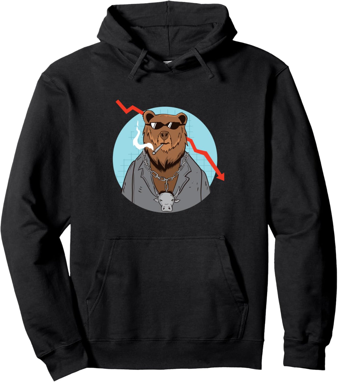 Bärenmarkt Aktien Aktienhandel Trading Pullover Hoodie