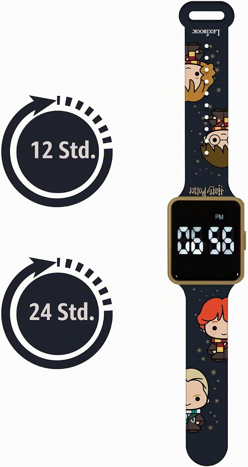 Lexibook, Harry Potter, Digital-Anzeige Uhr, 12 oder 24 Stunden Anzeige, DMW060HP EinheitsgroBe Harr